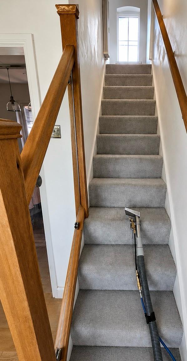 Stairs and landing cleaning